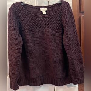 LOFT Women's Deep Burgundy Sweater